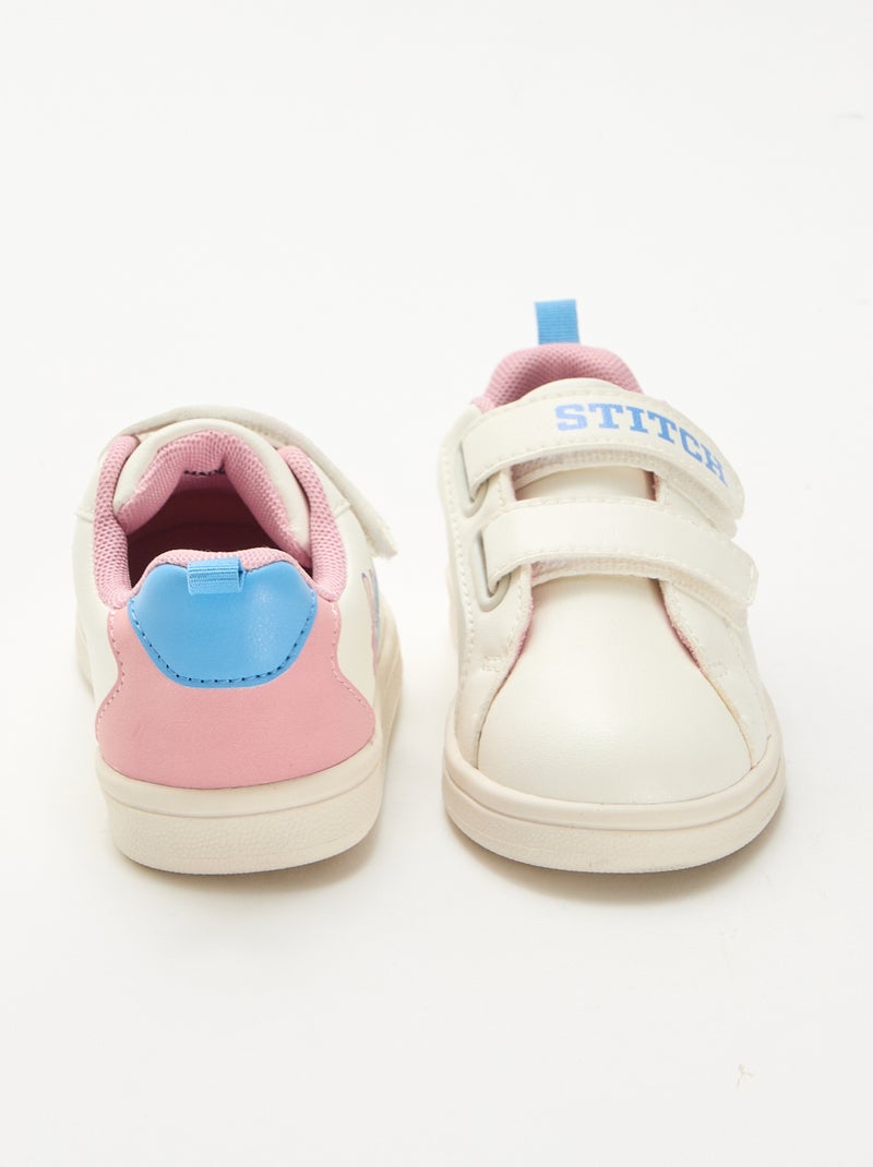 Baskets à scratch 'Stitch' Blanc - Kiabi