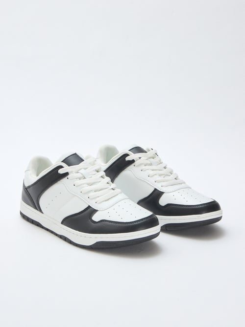 Baskets basses bicolores - Kiabi