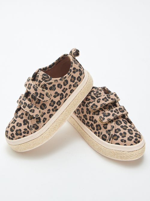 Baskets basses en toile avec semelle en corde - Kiabi