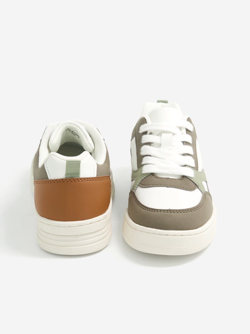 Baskets basses Kaki - Kiabi
