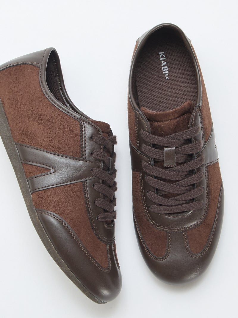 Baskets basses Marron - Kiabi
