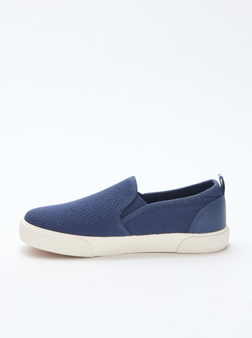 Baskets basses slip-on en mesh uni - Kiabi