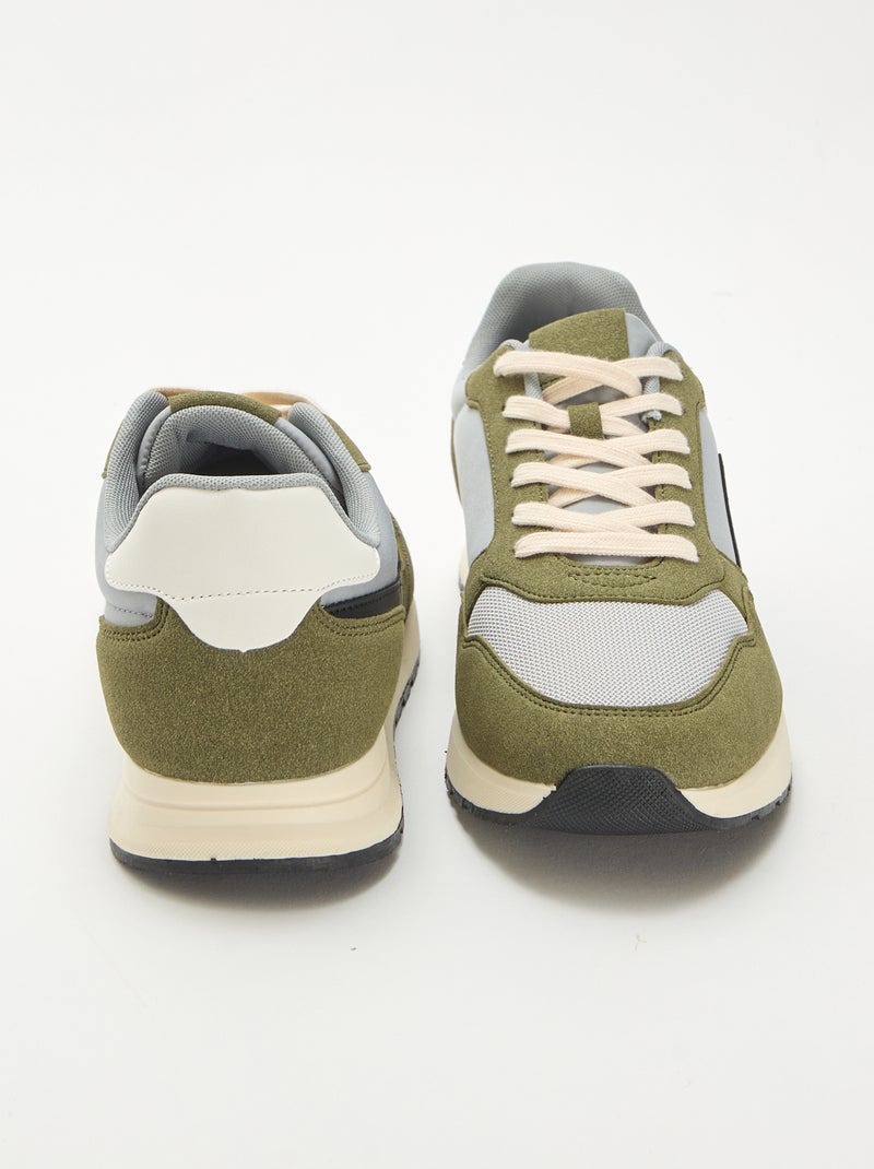 Baskets de ville Kaki - Kiabi