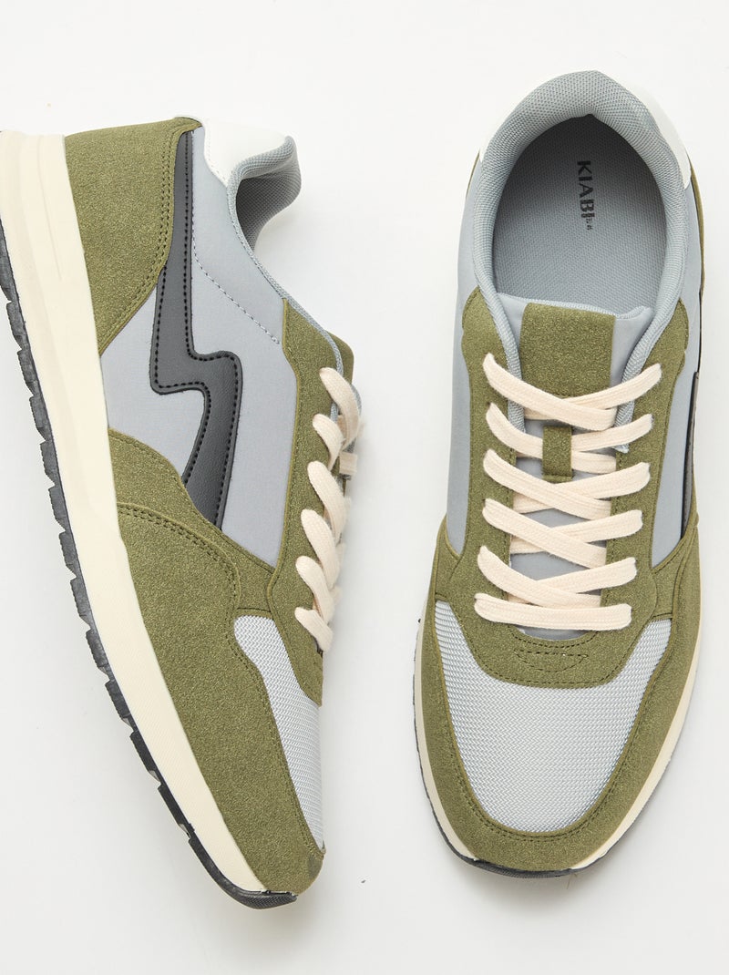 Baskets de ville Kaki - Kiabi
