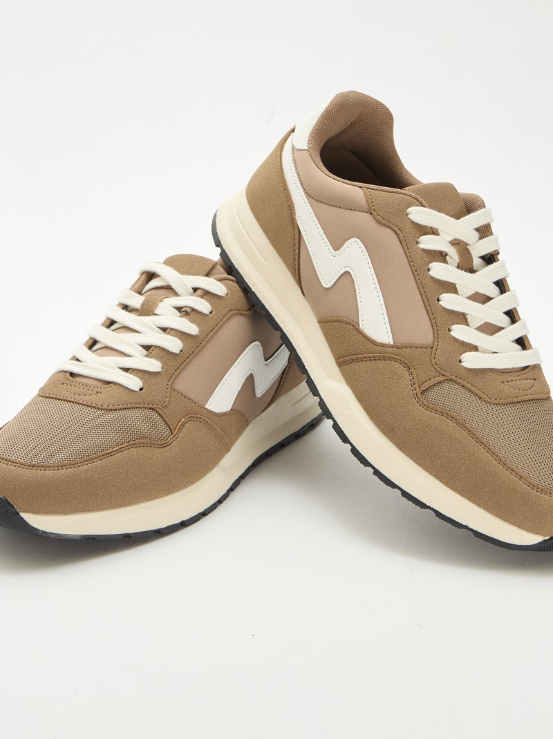 Baskets de ville Marron - Kiabi