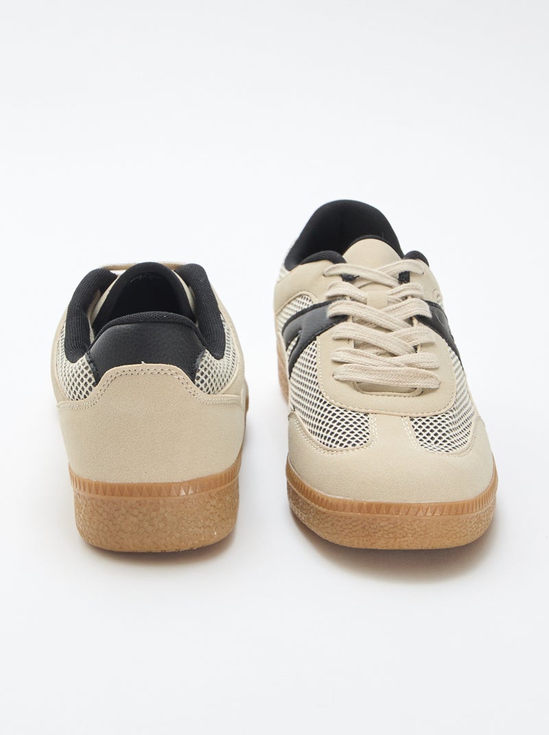 Baskets en mesh Beige - Kiabi