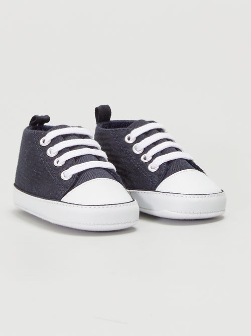 Baskets montantes en toile - Kiabi