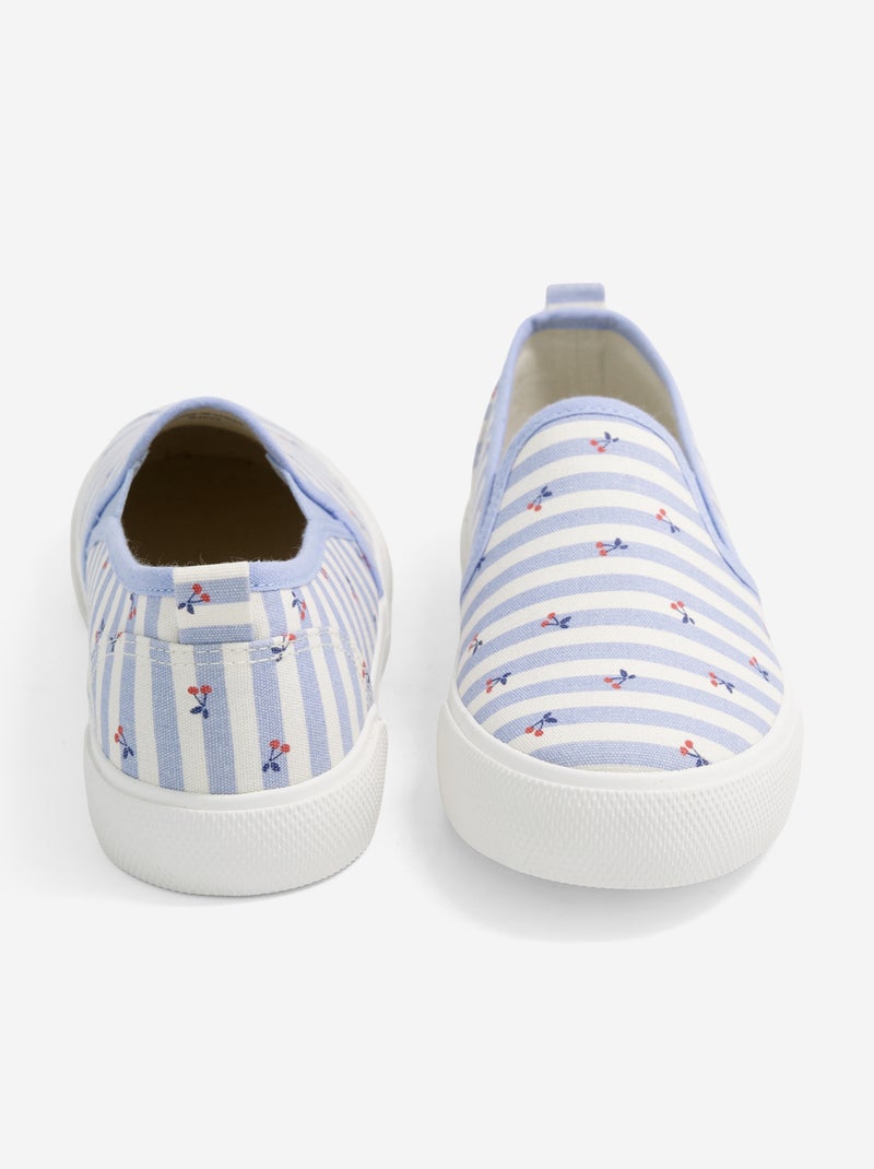 Baskets slip-on à motif Bleu - Kiabi