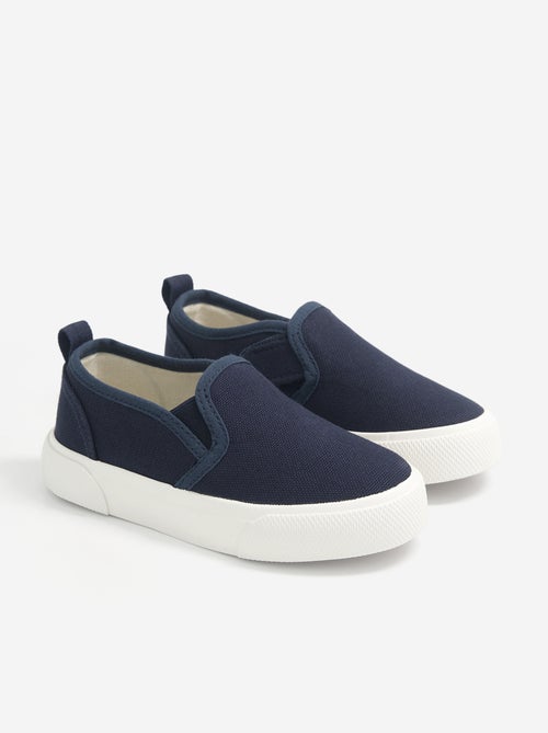 Baskets slip-on avec scratchs à motif - Kiabi