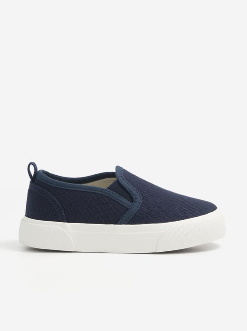 Baskets slip-on avec scratchs à motif - Kiabi