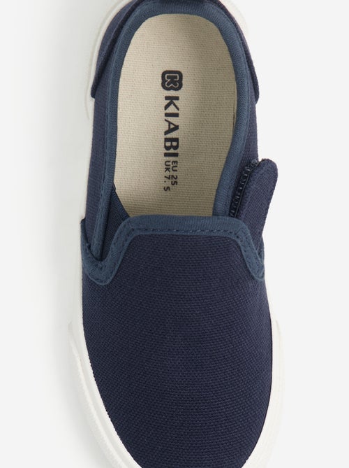 Baskets slip-on avec scratchs à motif - Kiabi