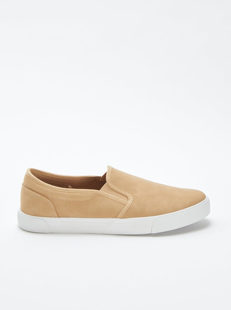 Baskets slip-on BEIGE - Kiabi