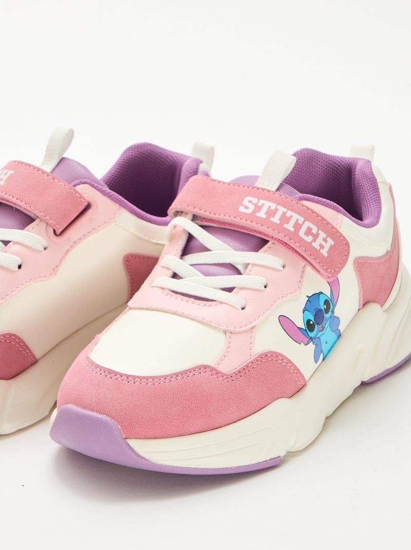 Baskets style running 'Stitch' Violet - Kiabi