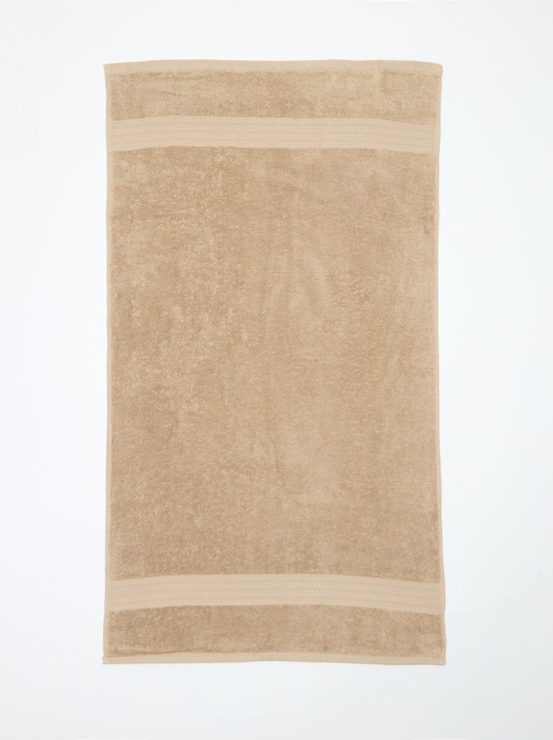 Bath Towel 50x90 cm Beige - Kiabi