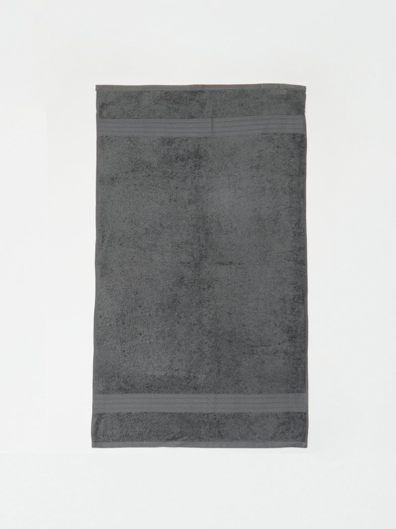 Bath Towel 50x90 cm Grey - Kiabi