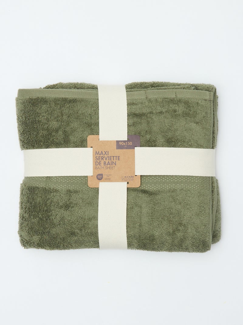 Bath Towel 90 x 150 cm - Kiabi Home Green - Kiabi