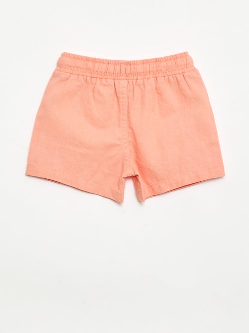 Baumwoll-Leinen-Short - Kiabi