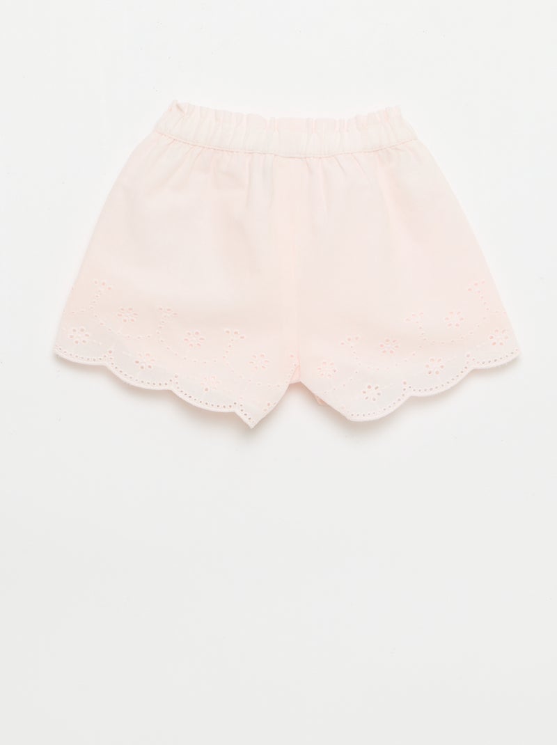 Baumwoll-Shorts 'Marie' 'Disney' Rosa - Kiabi