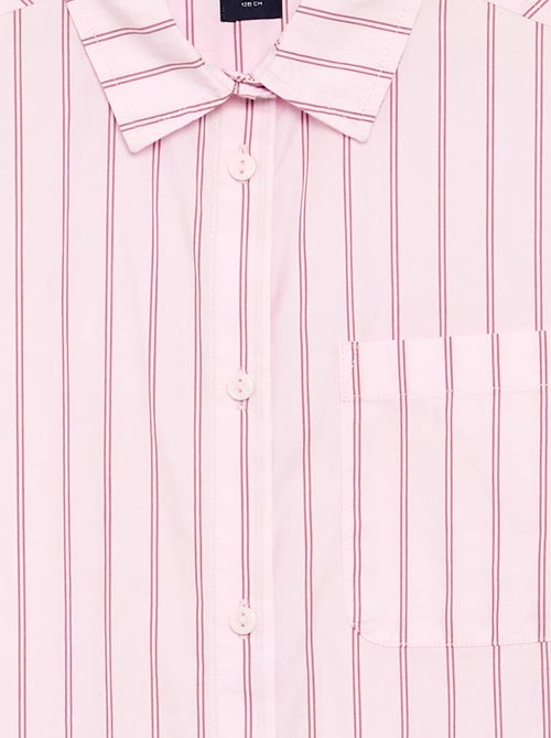 Baumwollbluse mit langen Ärmeln - Kiabi