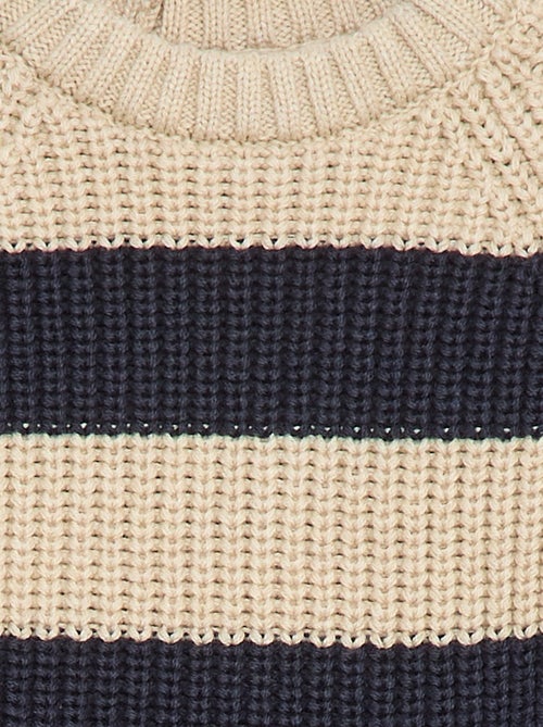 Baumwollpullover im Perlmuster - Kiabi