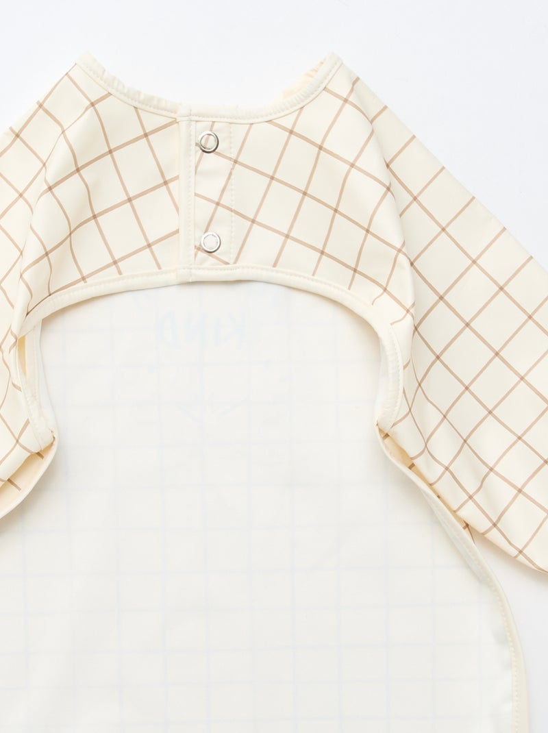 Bavoir tablier imperméable 'Tic et Tac' Beige - Kiabi