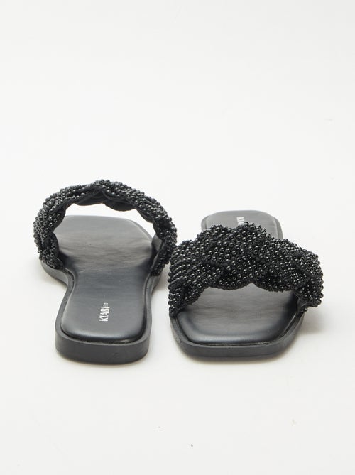 Beaded Braided Sandals - Kiabi