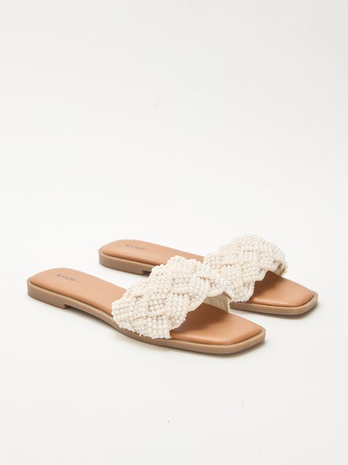 Beaded Braided Sandals - Kiabi
