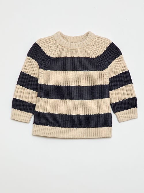 Beaded Knit Cotton Sweater - Kiabi