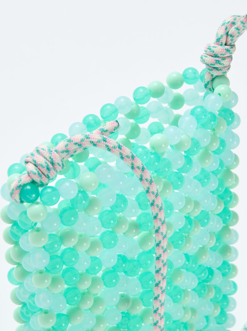 Beaded Phone Pouch Green - Kiabi