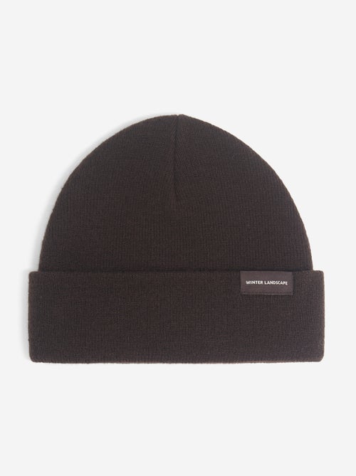 Beanie with front label - Kiabi Beanie with front label - Kiabi
