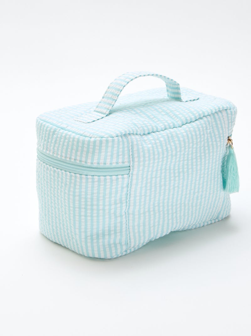 Beauty case a fantasia con manico Blu - Kiabi