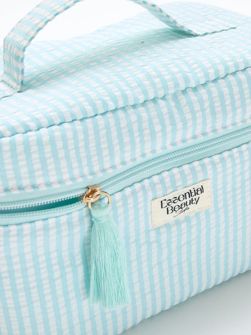 Beauty case a fantasia con manico Blu - Kiabi