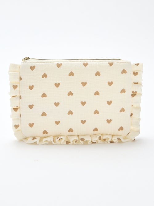Beauty case in garza di cotone - Kiabi
