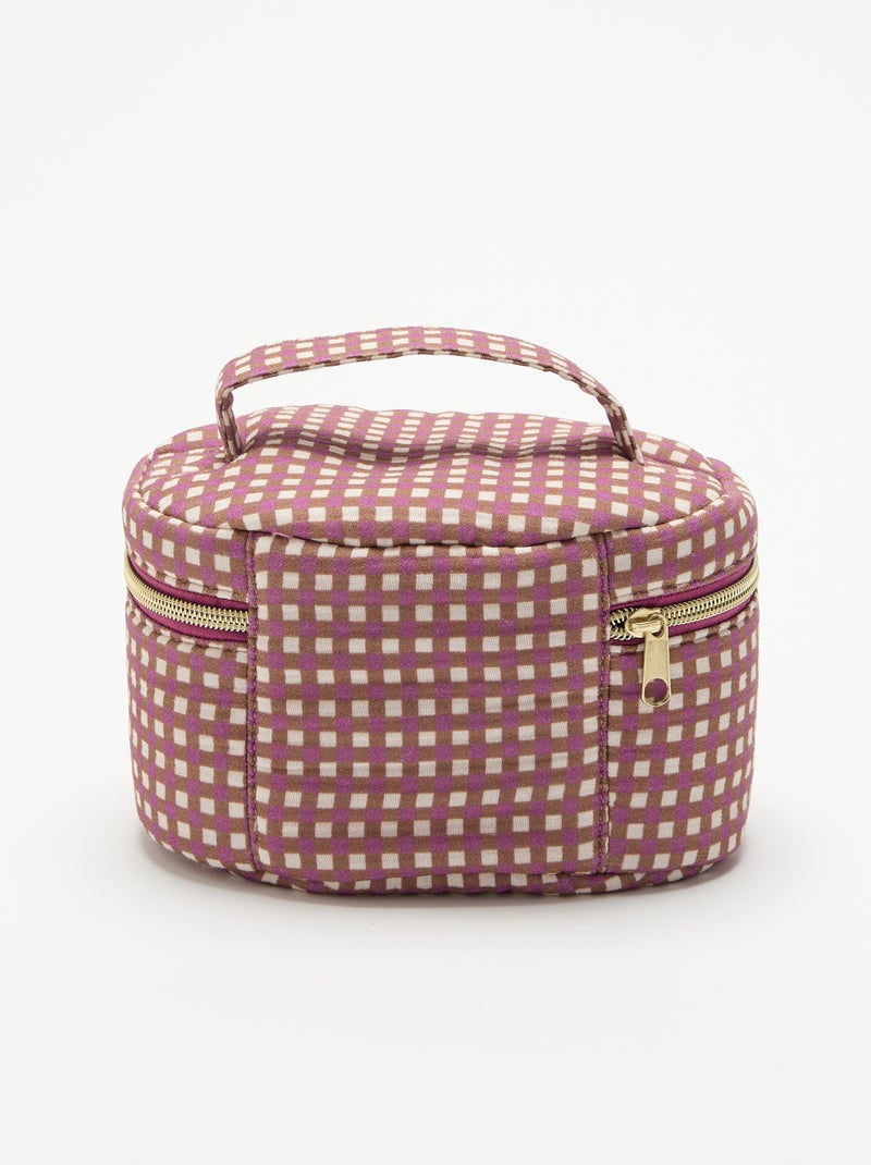 Beauty case stampato Marrone - Kiabi