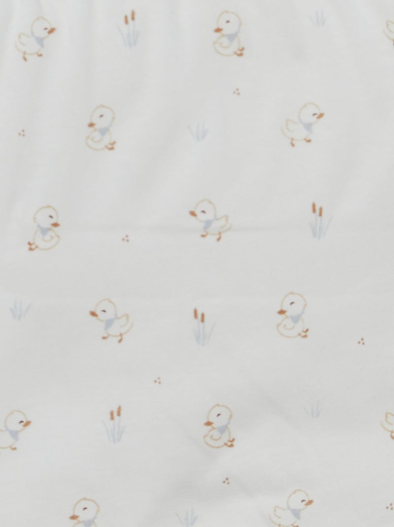 Bedruckte Babydecke Weiß - Kiabi