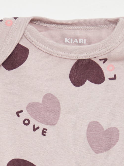 Bedruckte Baumwoll-Bodys – 3er-Set - Kiabi