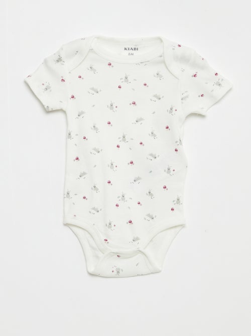 Bedruckte Baumwoll-Bodys – 3er-Set - Kiabi