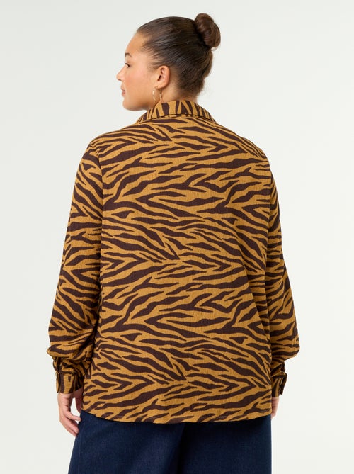 Bedruckte Crêpe-Bluse - Kiabi