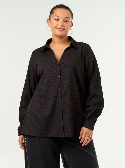 Bedruckte Crêpe-Bluse - Kiabi
