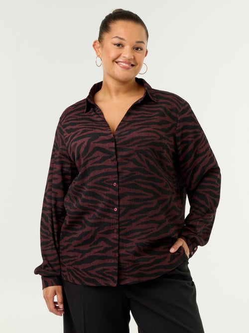 Bedruckte Crêpe-Bluse - Kiabi