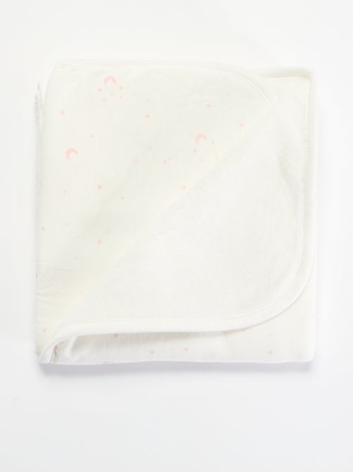 Bedruckte Decke aus Baumwolljersey und Fleece - Kiabi