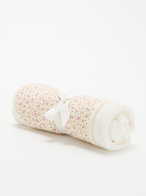 Bedruckte Decke aus Jersey-Baumwolle und Fleece - Kiabi