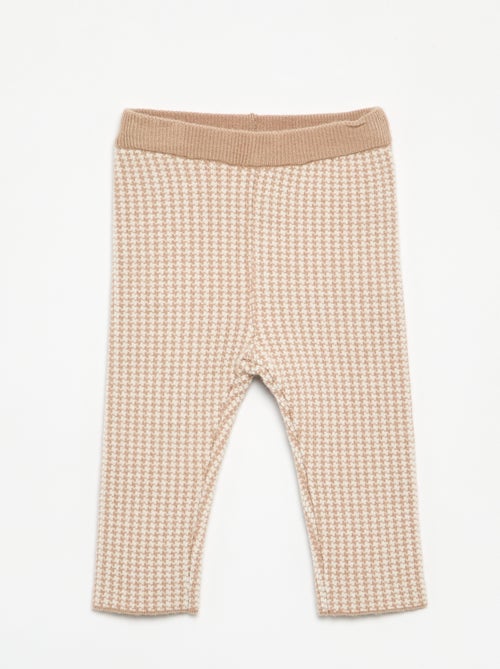 Bedruckte Leggings aus Kompaktstrick - Kiabi