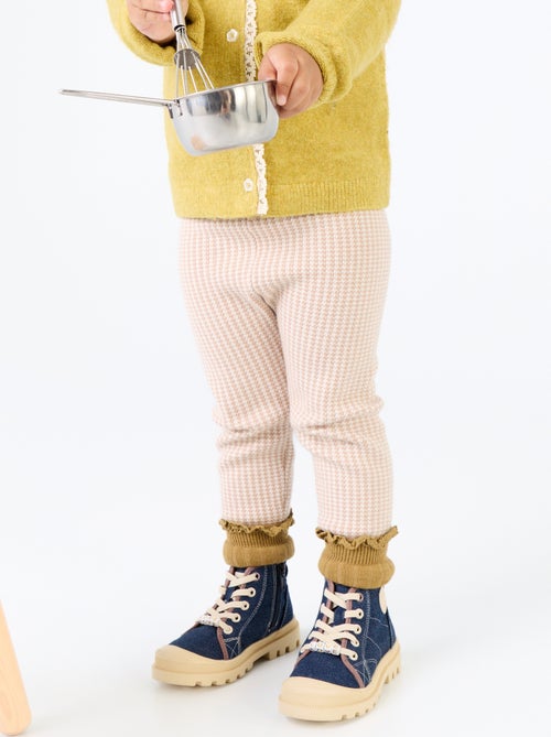 Bedruckte Leggings aus Kompaktstrick - Kiabi