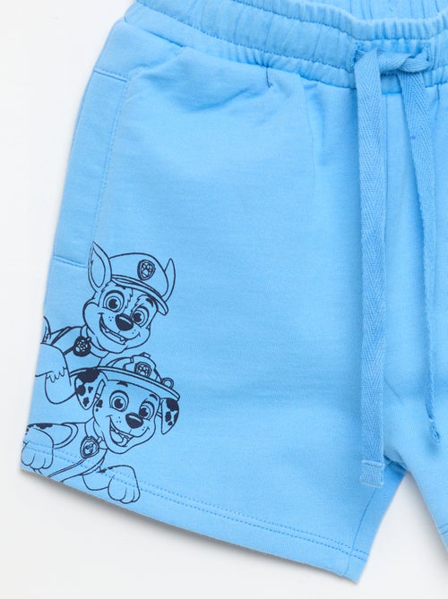 Bedruckte 'Pat Patrouille' Shorts aus unifarbenem Baumwoll-French-Terry - Kiabi