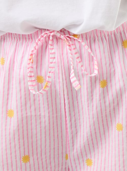 Bedruckte Pyjamahose aus Baumwoll-Voile - Kiabi