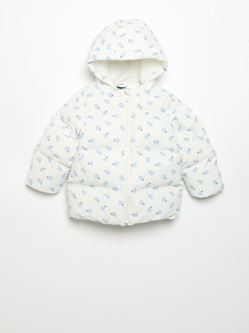 Bedruckte Steppjacke mit Kapuze - Kiabi