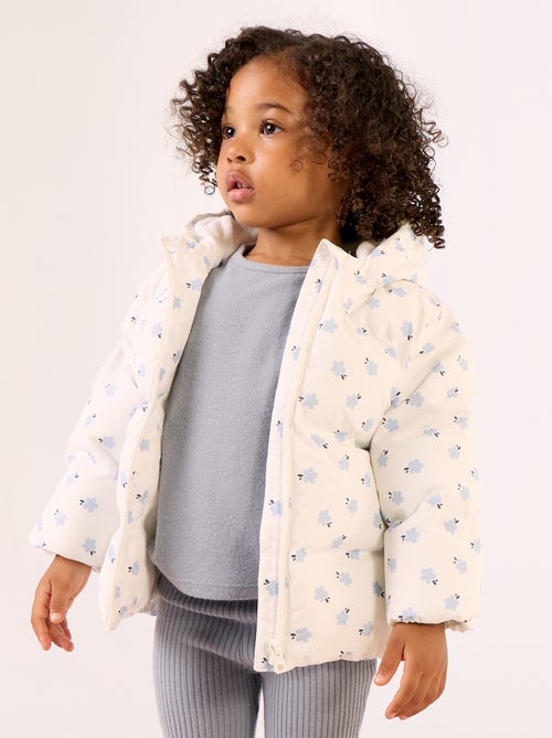 Bedruckte Steppjacke mit Kapuze - Kiabi