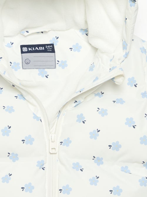 Bedruckte Steppjacke mit Kapuze - Kiabi