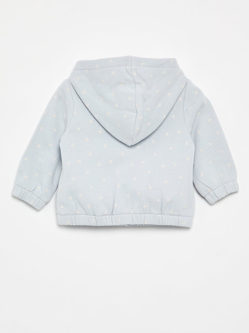 Bedruckter Hoodie Bleu - Kiabi